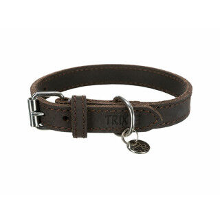 Hondenhalsband Trixie Rustic Donkerbruin XS/S 27-34 cm