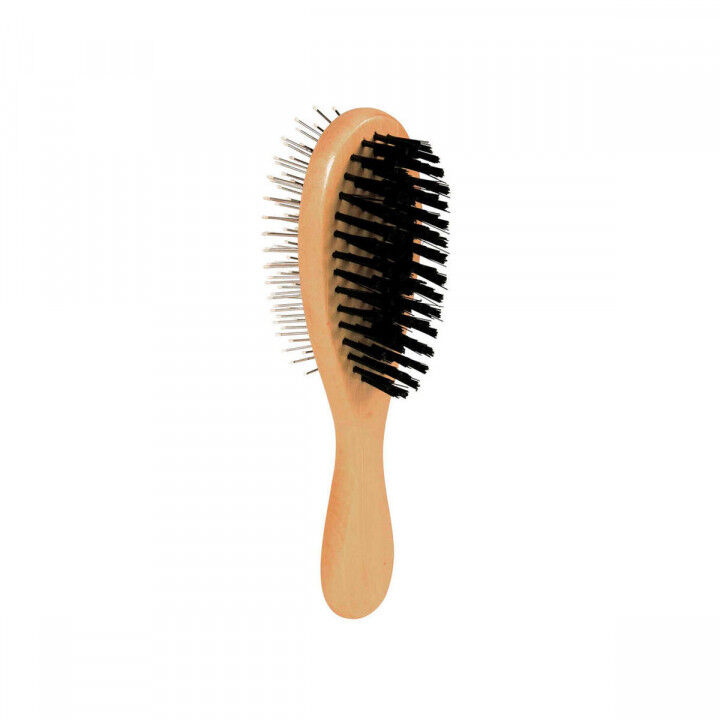 Dog Brush Trixie Brown Black Cat Double