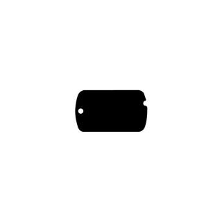 Placa identificativa para collar Imarc Military Negro