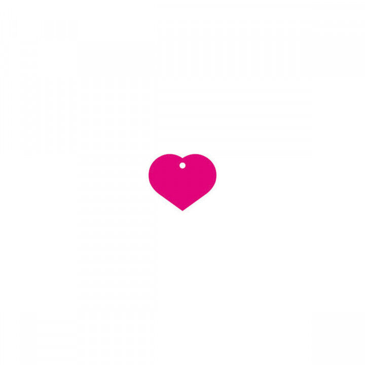 Targhetta per collana Imarc Heart Rosa