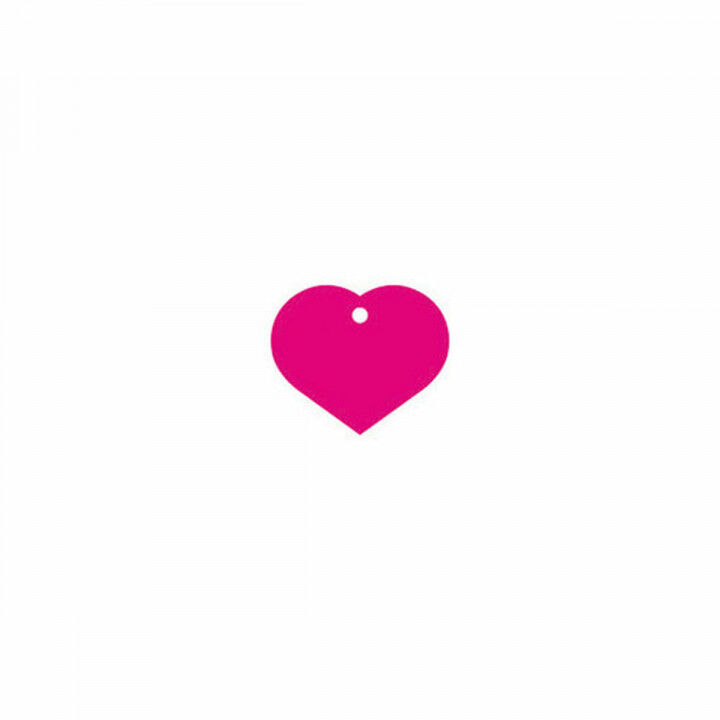 Placa identificativa para collar Imarc Heart Rosa