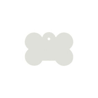 Plaque d'identification pour collier Imarc Bone Blanc