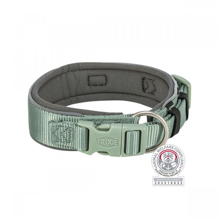 Hondenhalsband Trixie Premium Groen Grafiet S/M 33-42 cm