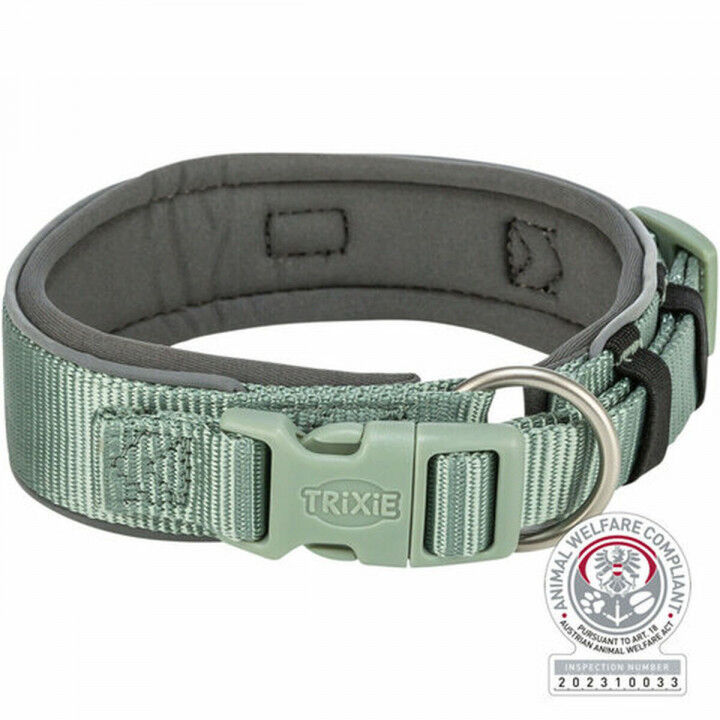 Collier pour Chien Trixie Premium Vert Graphite S/M 33-42 cm