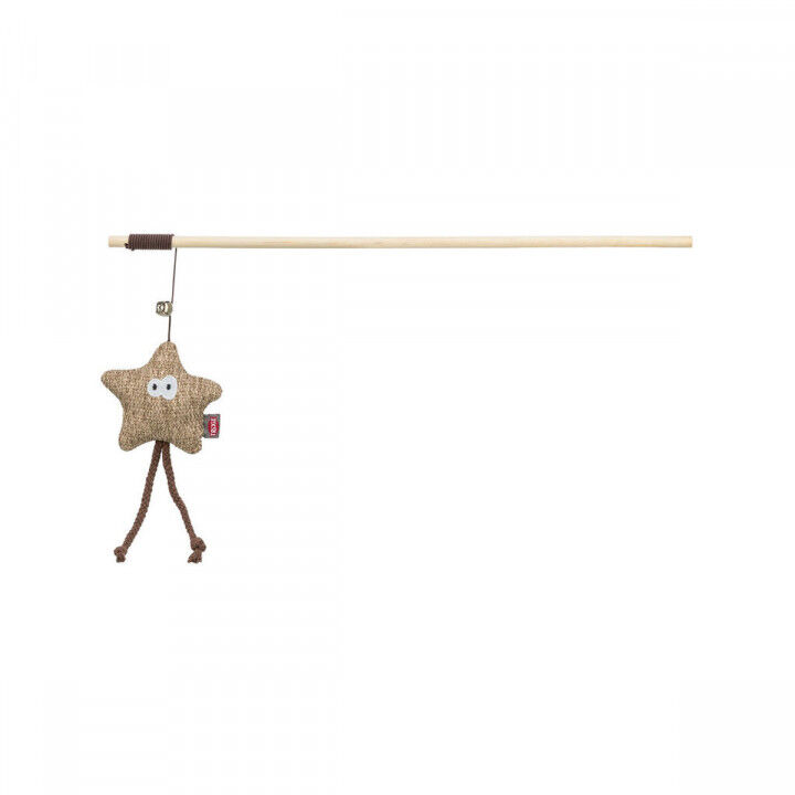 Giocattolo per gatti Trixie Beige Poliestere Legno Stella