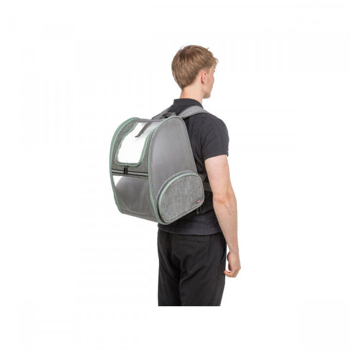 Rucksack für Haustiere Trixie Hellgrau 39 × 43 × 27 cm