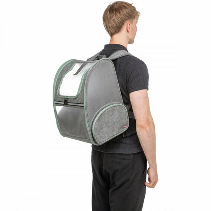 Pet Backpack Trixie Light grey 39 × 43 × 27 cm