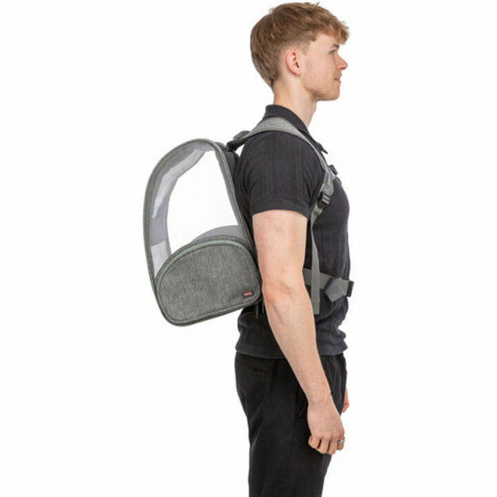 Rucksack für Haustiere Trixie Hellgrau 39 × 43 × 27 cm