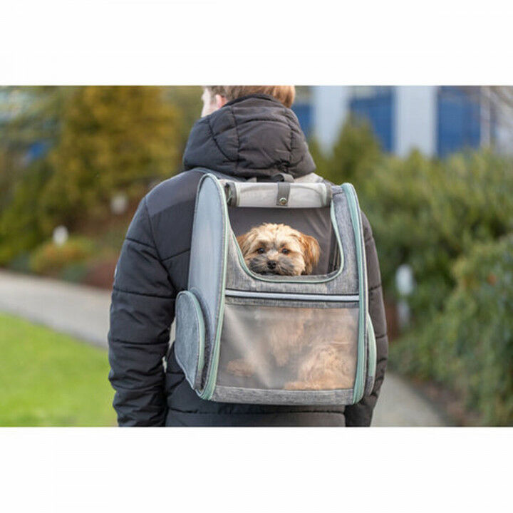 Rucksack für Haustiere Trixie Hellgrau 39 × 43 × 27 cm
