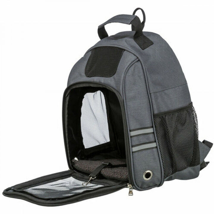 Zaino per Animali Domestici Trixie Grigio 34 × 44 × 26 cm