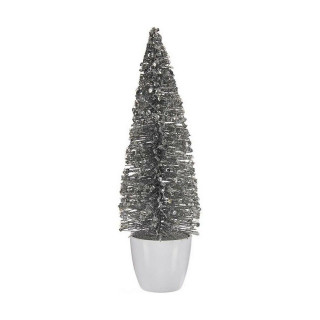 Kerstboom Krist+ Wit Zilverkleurig Zilver Plastic 10 x 33 x 10 cm
