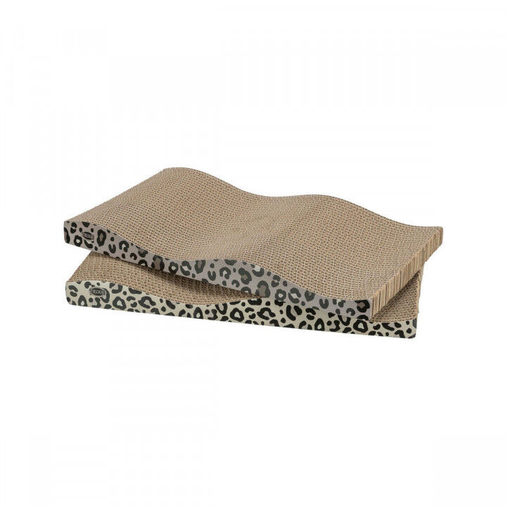 Scratching Post for Cats Trixie Brown Cream Cardboard 44 x 6 x 25 cm (2 Pieces)