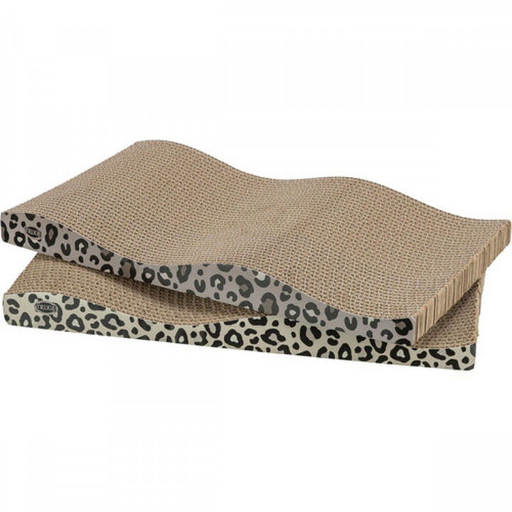 Grattoir pour Chats Trixie Marron Crème Carton 44 x 6 x 25 cm (2 Pièces)