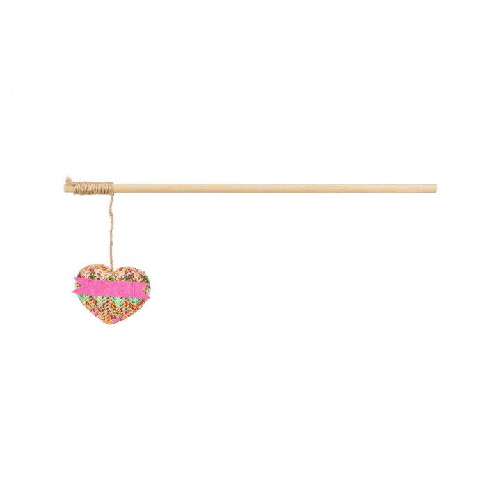 Katzenspielzeug Trixie Rosa Polyester Holz Herz