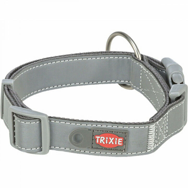 Collar para Perro Trixie Premium Reflect Grafito S-M 30-45 cm