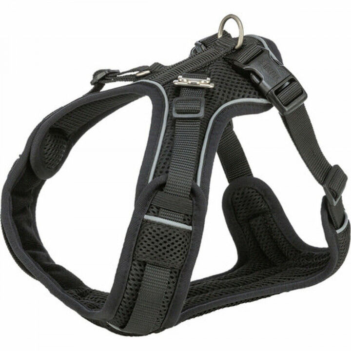 Dog Harness Trixie Premium FlexMesh Black S-M
