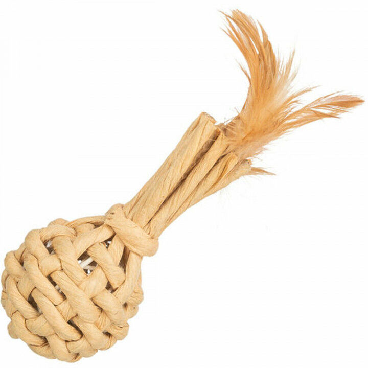 Katzenspielzeug Trixie XXL Braun Federn