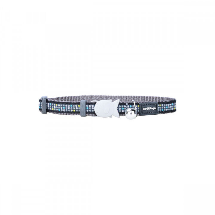 Hundehalsband Red Dingo STYLE MODERN ON COOL GREY 15 mm x 24-36 cm 24 × 36 CM