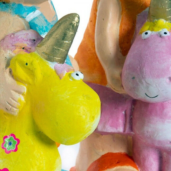 Decorative Figure DKD Home Decor Blue Pink Kids Unicorn Mediterranean 23 x 19 x 40 cm (2 Units)