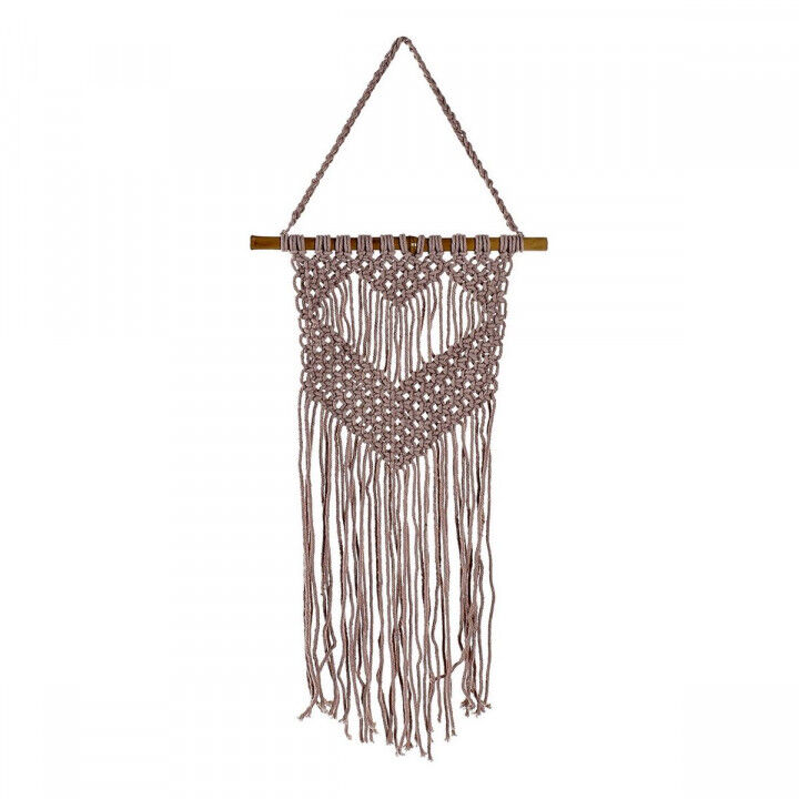 Ophangdecoratie DKD Home Decor Paars Lichtbruin Bamboe