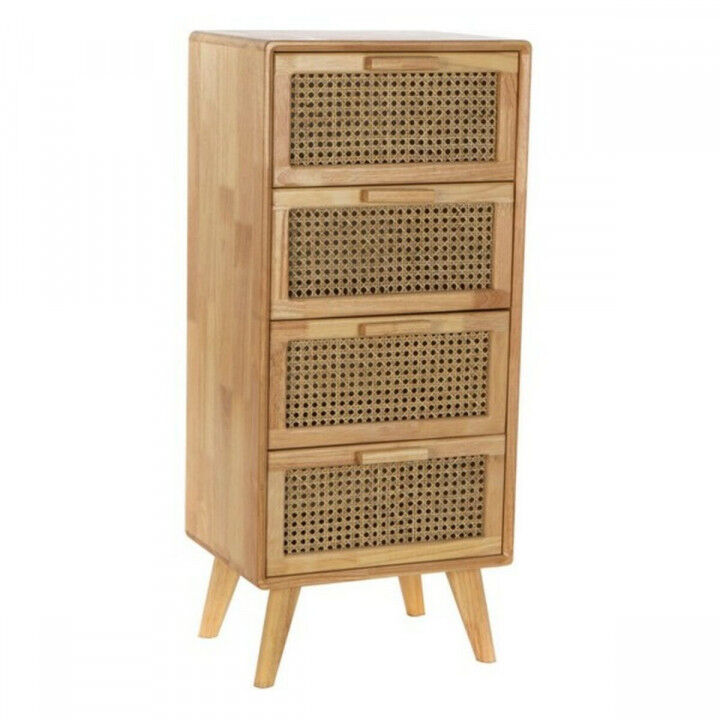 Cassettiera DKD Home Decor Caucciù Rattan (40 x 30 x 90 cm)