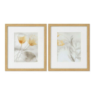 Canvas DKD Home Decor Crystal Canvas 33 x 3 x 38 cm