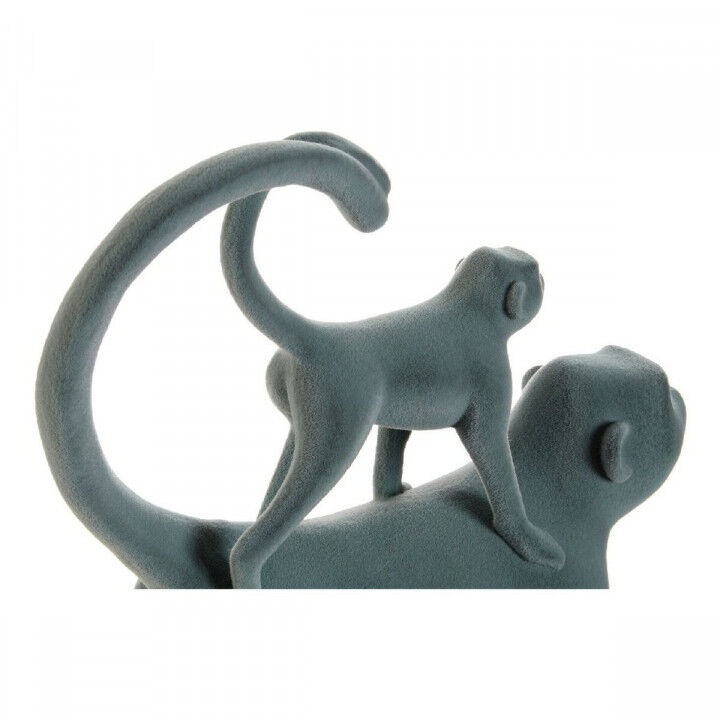 Decorative Figure DKD Home Decor Green Pink Tropical Monkeys 22,5 x 8 x 27,5 cm (2 Units)