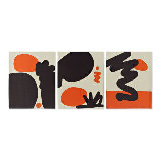 Tela DKD Home Decor Circle Art Pino Tela 40 x 1,8 x 50 cm