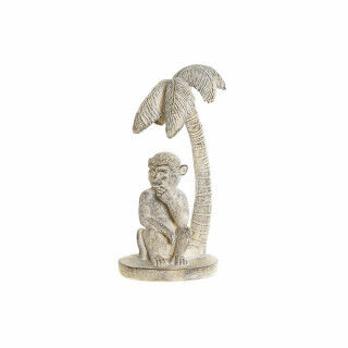 Deko-Figur DKD Home Decor Weiß Affe Tropical Decapé 15 x 12 x 29 cm