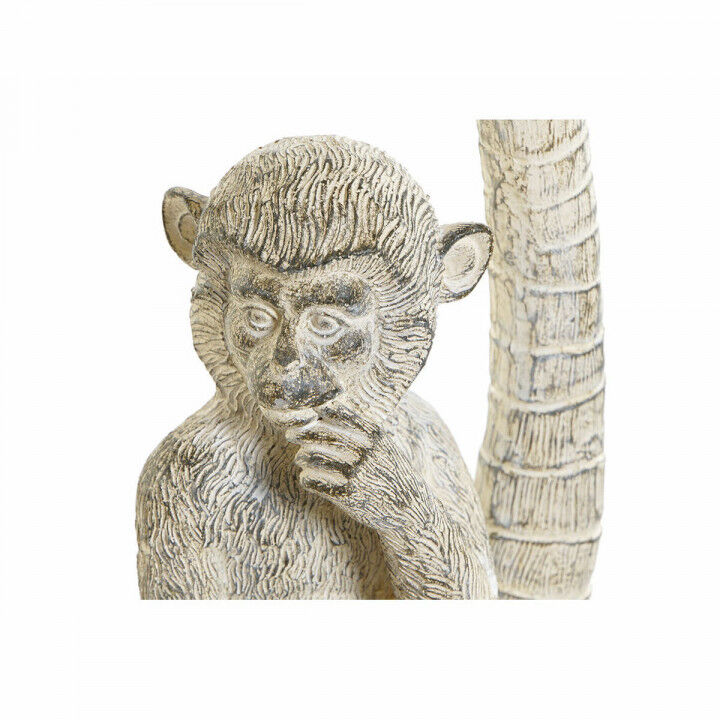 Decoratieve figuren DKD Home Decor Wit Aap Tropisch Decapé 15 x 12 x 29 cm