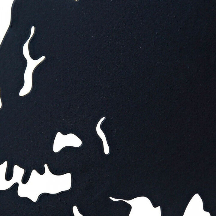 Decoratieve figuren DKD Home Decor Wereldkaart Zwart Koper Wit 40 x 1 x 40 cm (3 Onderdelen)