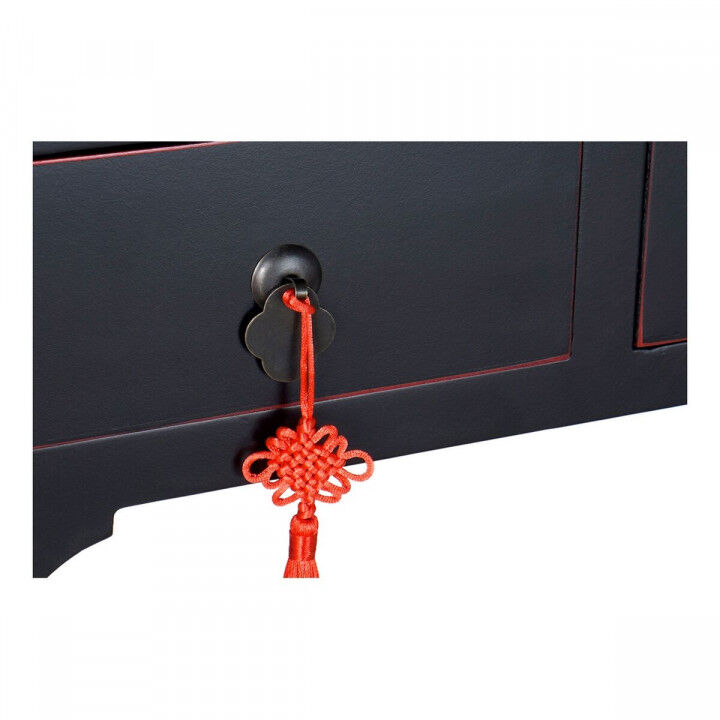 Konsolentisch mit Schubladen DKD Home Decor Schwarz 96 x 26 x 80 cm