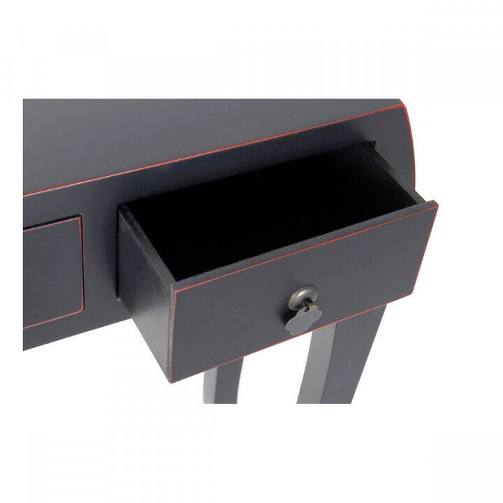Konsolentisch mit Schubladen DKD Home Decor Schwarz 96 x 26 x 80 cm