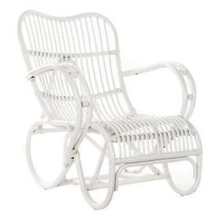 Rocking Chair DKD Home Decor White 75 x 85 x 85 cm