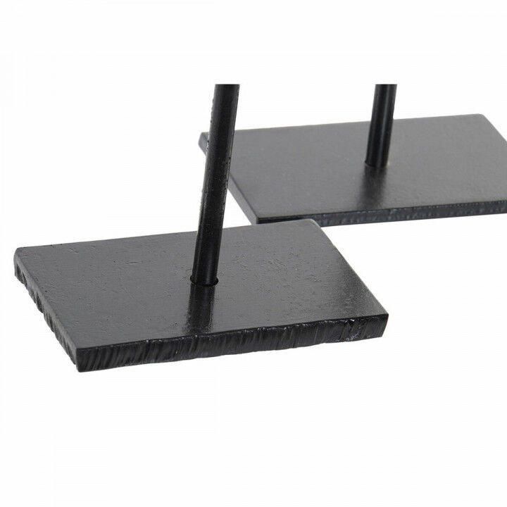 Portacandele DKD Home Decor Azzurro Rosa Metallo Cristallo 12 x 12 x 24 cm (2 Unità)