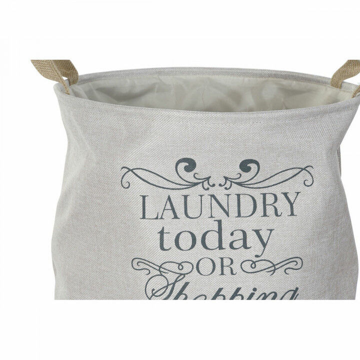Cesto para la Ropa Sucia DKD Home Decor Beige Gris Marrón claro 39 x 39 x 41 cm 3 Piezas (3 Unidades)