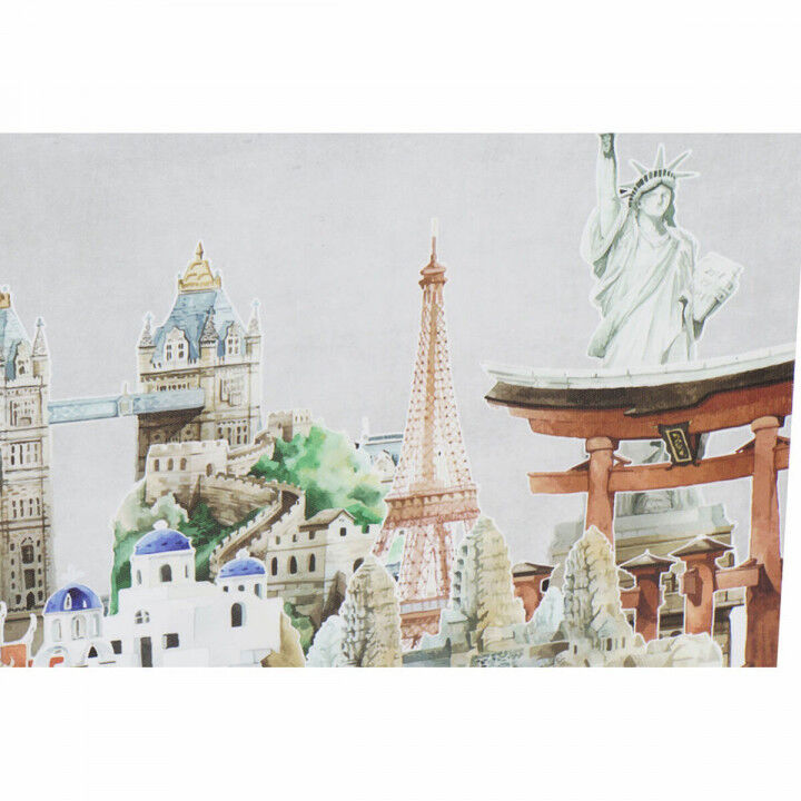 Canvas DKD Home Decor Canvas Hout MDF 90 x 2 x 30 cm