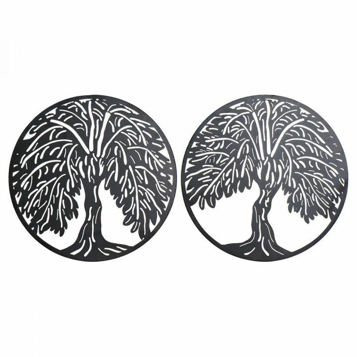 Decoración de Pared DKD Home Decor Árbol Metal (2 pcs) (40 x 1 x 40 cm)