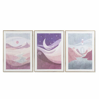 Canvas DKD Home Decor Canvas MDF Wood 50 x 3 x 70 cm