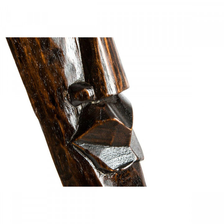 Decorazione da Parete DKD Home Decor Beige Legno Marrone scuro Maschera Tribale (15 x 6 x 100 cm) (4 Unità)