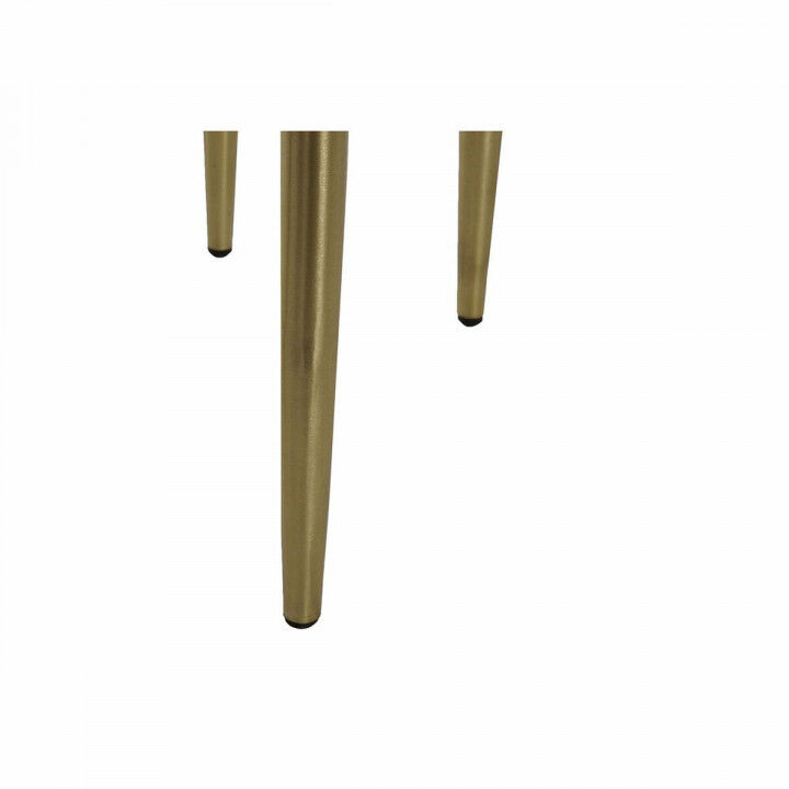 Juego de 3 Mesitas DKD Home Decor Blanco Negro Verde Dorado 68 x 46,5 x 53 cm