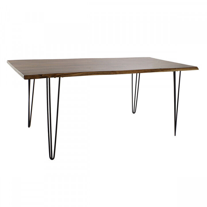 Eettafel DKD Home Decor 180 x 87 x 76 cm Zwart Metaal Bruin Acacia