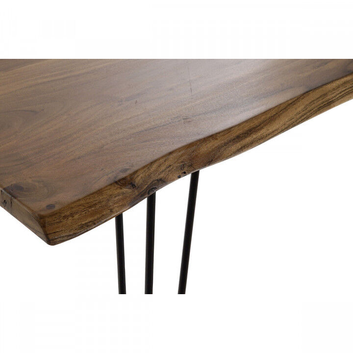 Eettafel DKD Home Decor 180 x 87 x 76 cm Zwart Metaal Bruin Acacia