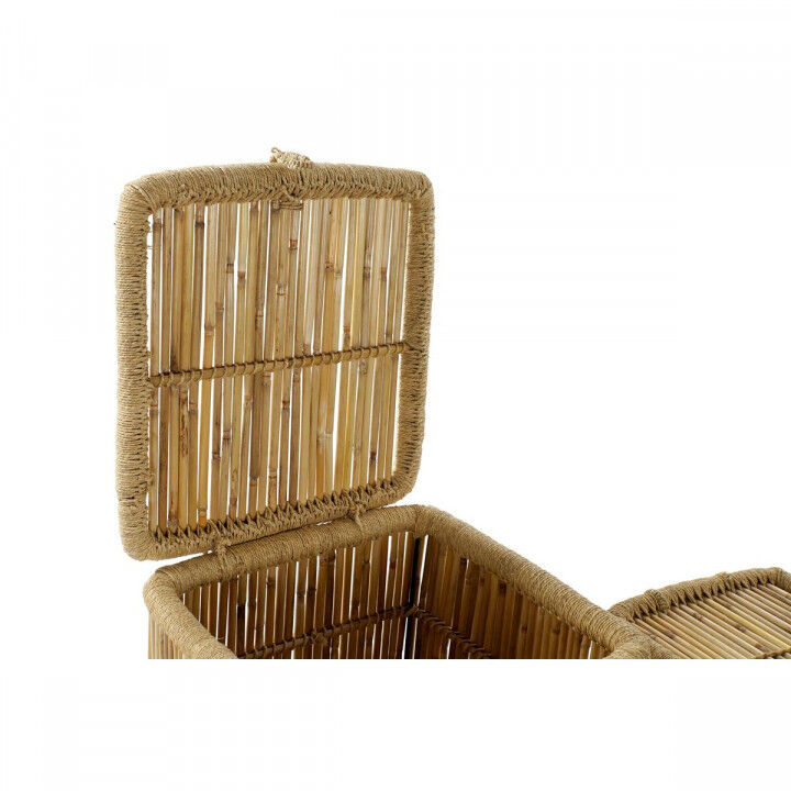 Set of Baskets DKD Home Decor Natural Bamboo Rope (2 Pieces)