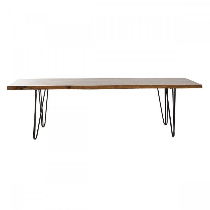 Bench DKD Home Decor 160 x 46 x 46 cm Natural Black Light brown Alpino