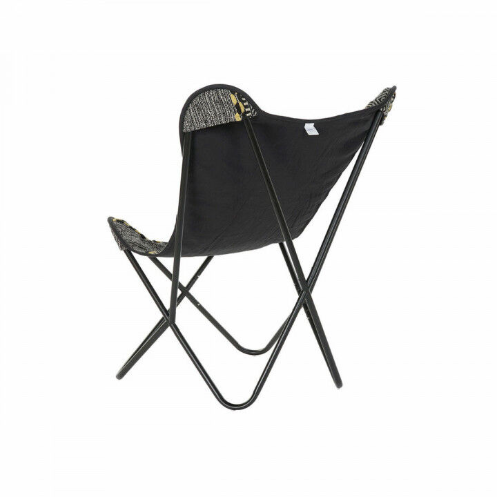 Poltrona DKD Home Decor Giallo Bianco Nero Multicolore Ferro 74 x 65 x 90 cm