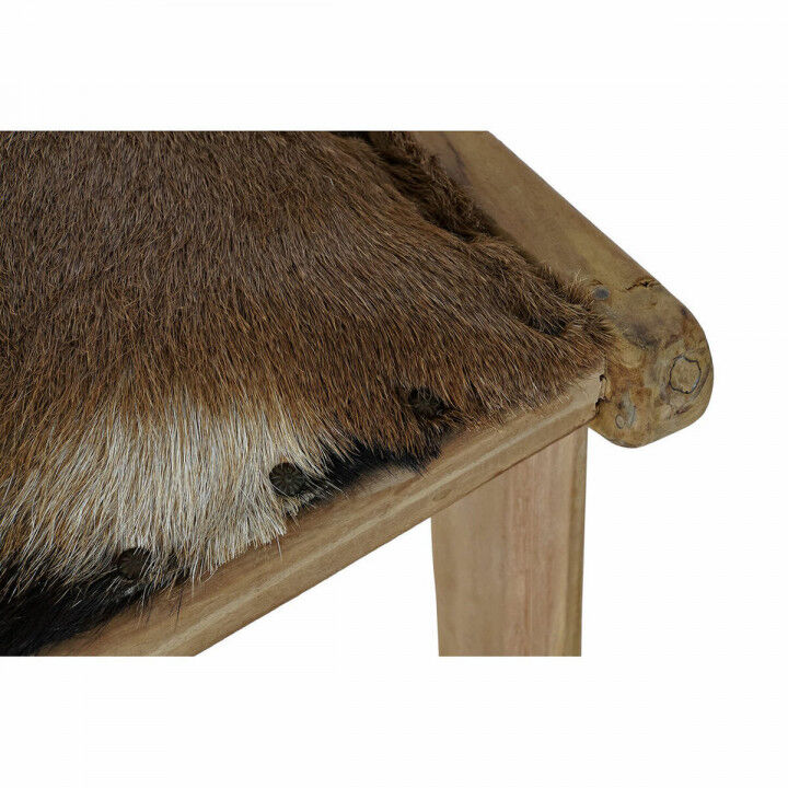 Hocker DKD Home Decor 8424001823215 Braun Bunt natürlich Teakholz 65 x 47 x 42 cm