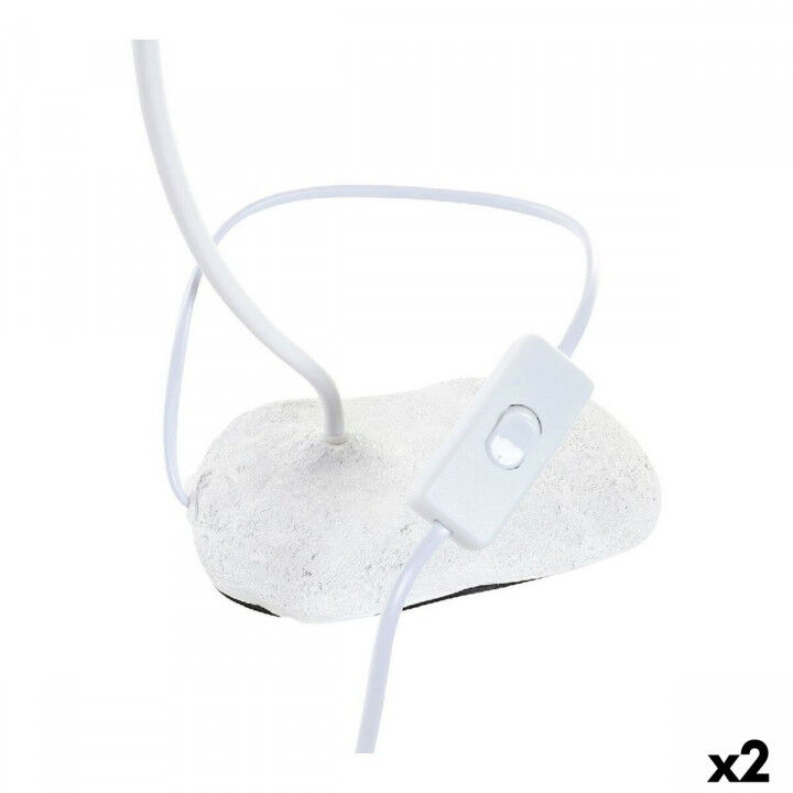 Bureaulamp DKD Home Decor Polyester Hars 25W 220 V Aap (2 pcs) (19 x 17 x 53 cm)