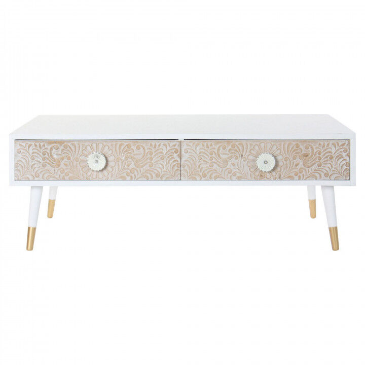 Mueble de TV DKD Home Decor Blanco Abeto Marrón claro (120 x 65 x 42 cm)