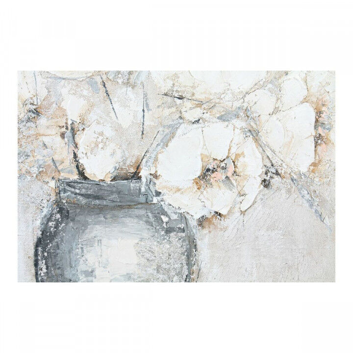 Canvas DKD Home Decor Vase Pinewood Canvas 120 x 3,8 x 90 cm (2 Pieces)